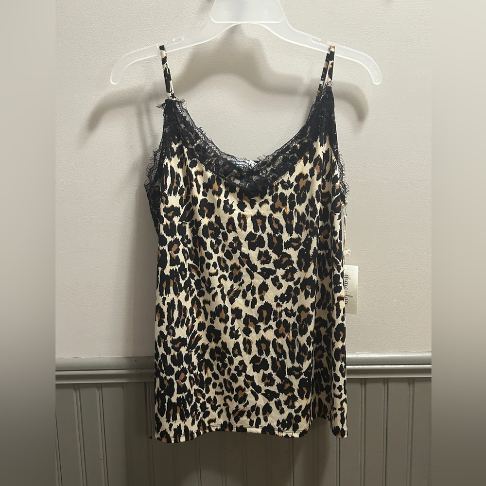 Grace and Lace leopard print eye lash cami